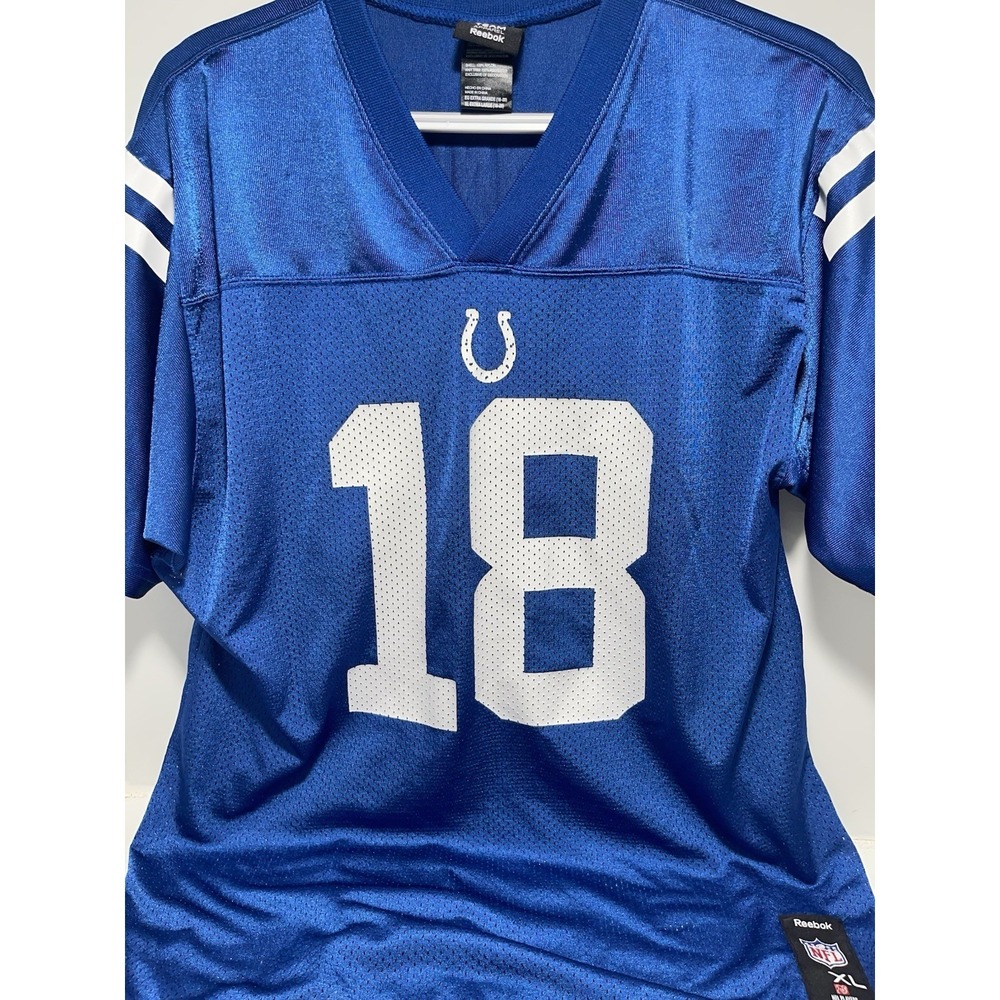 Reebok Men's Payton Manning Indianapolis Colts Blue Jersey XL
